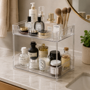 Organizador Acrílico Diamante | Prateleira Premium para Maquiagem e Perfumes