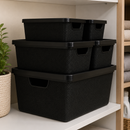 Kit 5 Caixas Organizadoras com Tampa | 3 Capacidades para Organizar