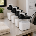 Kit 4 Dispensers Flow 1,5L | Organização Completa da Lavanderia