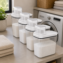 Kit 4 Dispensers Flow 1,5L | Organização Completa da Lavanderia