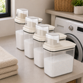 Kit 4 Dispensers Flow 1,5L | Organização Completa da Lavanderia