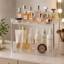 Organizador Acrílico Diamante | Prateleira Premium para Maquiagem e Perfumes