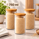 Pote de Vidro Hermético | 4 Capacidades de 200ml a 1000ml